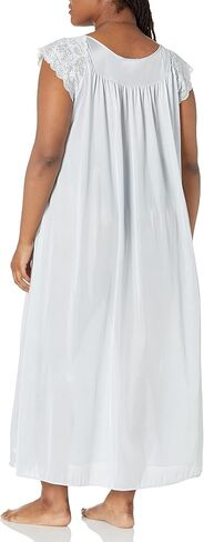 Shadowline Women's Plus Size Silhouette 53 Inch Short Cap Sleeve Long Gown in Saudi Arabia