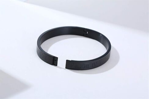 Jaline الذهب والفضة وارتفع الذهب مطلي أساور للرجال النساء الأرقام الرومانية الإسورة سوار الفولاذ المقاوم للصدأ شخصية محفورة للجنسين هدية in Kuwait