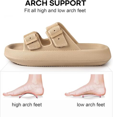 صنادل LongBay للنساء والرجال بإبزيم مزدوج قابل للتعديل من خلات فينيل الإيثيلين (EVA). in Kuwait