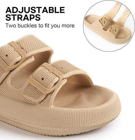 صنادل LongBay للنساء والرجال بإبزيم مزدوج قابل للتعديل من خلات فينيل الإيثيلين (EVA). in Kuwait