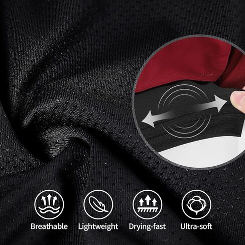 ARSUXEO شورت رجالي 2 في 1 للجري للتدريب والتمارين الرياضية مع جيوب شبكية بسحاب in Kuwait