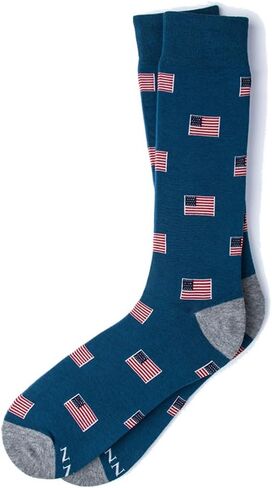 Men's Hipster American Flag Together We Stand Patriotic Novelty Crew Dress Socks in Saudi Arabia