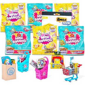 Mini Brands Blind Bags Party Favors 6 Pack - Bundle with 6 Mini Brands Mystery Figures Featuring Toys and Food Plus Stickers | Mini Brands Toy and Food Figurines in Kuwait