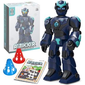 ألعاب روبوت للأطفال 6-8 ألعاب روبوت عملاقة مع 10 مخاريط رياضية، يمكن لروبوت التحكم الذكي عن بعد قصيدة قصة موسيقى الرقص التجريبي التلقائي، ألعاب أطفال للأولاد من سن 6 إلى 7 سنوات من العمر هدايا للأولاد (أبيض) in Kuwait