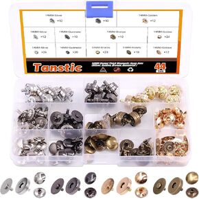 Tanstic 44 Sets 4 Color 18MM Round Magnetic Snap Sets, Strong Magnetic Button Clasps Double-Sided Magnetic Leather Snaps for Clothes, Jackets, Jeans Wears, Bracelets, DIY Craft Sets in Kuwait