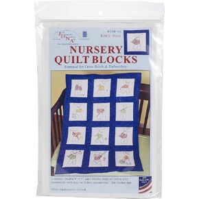 Jack Dempsey Stamped White Nursery Quilt Blocks 9"X9" 12/pkg, Little Boys in Saudi Arabia