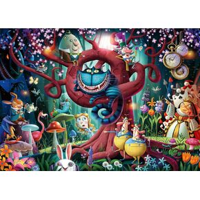 لغز Ravensburger Most Eachie Mad مكون من 1000 قطعة للبالغين - موضوع أليس في بلاد العجائب، كل قطعة فريدة من نوعها، تقنية Softclick تعني أن القطع تتناسب معًا بشكل مثالي in Kuwait