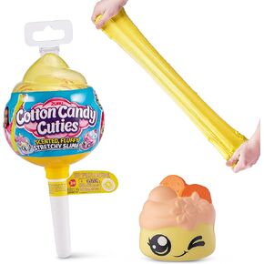Oosh Slime Cotton Candy Cuties Series 2 by ZURU (Green) Scented, Squishy, Fluffy, Soft, Stretchy, Stress Relief, Party Favors, Non-Stick with Collectible Cutie Slow Rise Toy