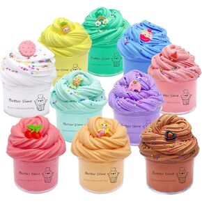 10 عبوات من مجموعات سلايم الزبدة، هدايا حفلات الأطفال، لعبة حقيبة الأشياء الجيدة، حمأة الطين القابلة للتمدد، جائزة اللعبة، التعليم المدرسي، حشوات تخزين، هدايا عيد ميلاد للفتيات والأولاد in Kuwait