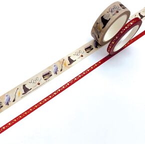 Paper House Productions Harry Potter Set of 2 Foil Accent Washi Tape Rolls for Scrapbooking and Crafts - Marauder's Map