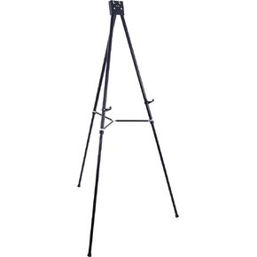 U.S. Art Supply 70" High Showroom XL Aluminum Display Easel, Holds 45 lbs - Heavy Duty Extra Large Black Presentation Stand, Adjustable Portable Tripod, Floor Tabletop Display Paintings, Signs, Poster in Kuwait