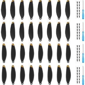 32Pcs Propellers for DJI Mini 3 Replacement Prop Blades Low Noise Accessories for DJI Mini 3 Drone Accessories Exclusive Screws & Screwdrivers Orange Tips