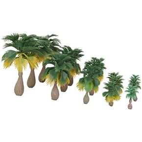 نولاكس 15 قطعة نموذج قطار النخيل الأشجار 5 حجم الغابات الاستوائية المناظر الطبيعية مقياس N Z 1:100-1:300 in Kuwait