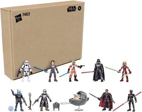 STAR WARS Mission Fleet 2.5-Inch-Scale Action Figure 10-Pack, 19 Accessories, with Darth Vader, Luke Skywalker and Grogu, Ages 4 and Up (Amazon Exclusive) in Saudi Arabia