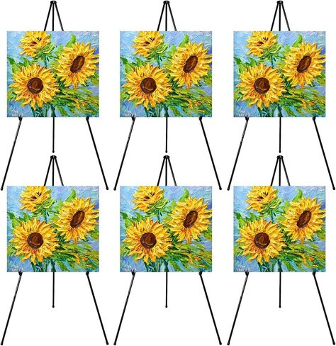 PUJIANG Easel Stand for Signs,63" Easels for Displaying Pictures, Display Easels for Wedding Sign Poster, Metal Floor Standing Easel,Folding Art Easel for Painting, Welcome Sign Stand with Case in Saudi Arabia