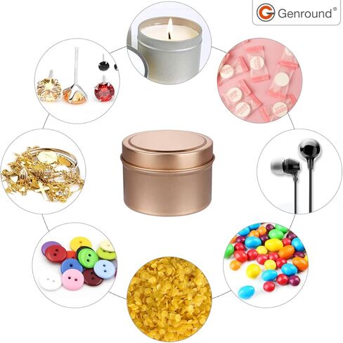 علب شمعة، 24 قطعة من علب الشمع لصنع الشموع بحجم 118 مل، علب تخزين صغيرة للحرف اليدوية وأعمال صناعة الشموع in Kuwait