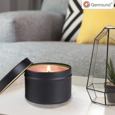 علب شمعة، 24 قطعة من علب الشمع لصنع الشموع بحجم 118 مل، علب تخزين صغيرة للحرف اليدوية وأعمال صناعة الشموع in Kuwait