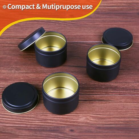 علب شمعة، 24 قطعة من علب الشمع لصنع الشموع بحجم 118 مل، علب تخزين صغيرة للحرف اليدوية وأعمال صناعة الشموع in Kuwait