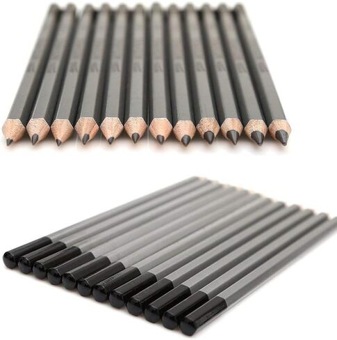 dainayw Professional Drawing Sketching Pencils Set, 24 Pieces Art Pencils (14B - 9H), Graphite Shading Pencils for Beginners & Pro Artists in Kuwait