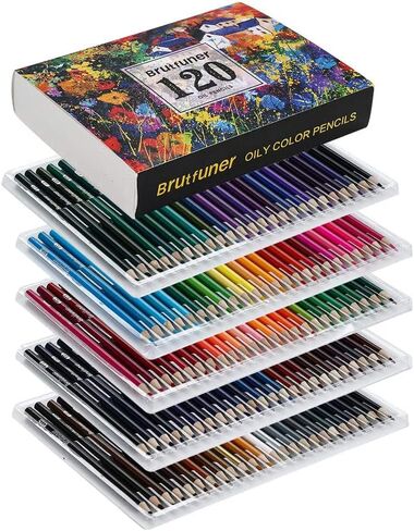 LBW Colored Pencils Oil Pencils Coloring Pencils Drawing Pencils Soft Cores Colored Pencils for Adult Coloring Books Kids Artists Beginners (72) in Kuwait