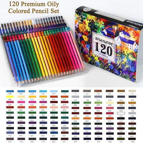 LBW Colored Pencils Oil Pencils Coloring Pencils Drawing Pencils Soft Cores Colored Pencils for Adult Coloring Books Kids Artists Beginners (72) in Kuwait