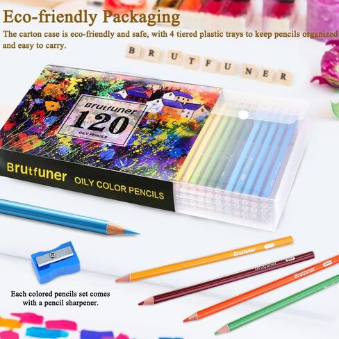 LBW Colored Pencils Oil Pencils Coloring Pencils Drawing Pencils Soft Cores Colored Pencils for Adult Coloring Books Kids Artists Beginners (72) in Kuwait