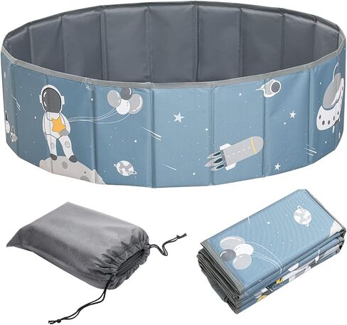ibwaae Portable Kids Ball Pit Foldable Baby Playpen Large Ocean Ball Pool Storage Bag Indoor Outdoor Fence for Baby Toddlers(Universe) in Kuwait