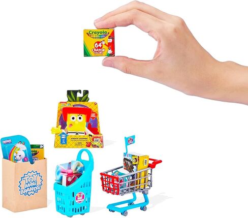 مجموعة من 6 قطع من حقائب بلايند باجز من ميني براندز - مجموعة من 6 شخصيات غامضة من العلامات التجارية الصغيرة تتميز بألعاب وملصقات طعام | لعبة ماركات صغيرة وتماثيل طعام in Kuwait