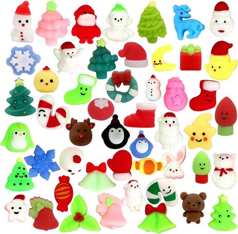 43PCS Easter Mochi Squishy Stress Relief Squishies Easter Basket Stuffers Gifts in Kuwait
