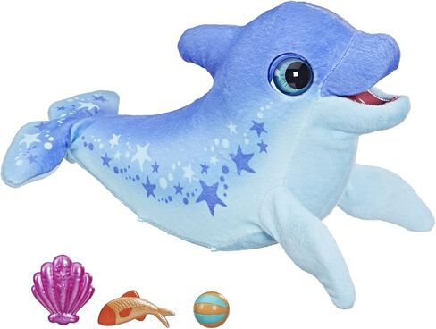 furReal Dazzlin' Dimples My Playful Dolphin, 80+ Sounds and Reactions, Interactive Toy Electronic Pet, Animatronic Toy, Ages 4 and Up in Saudi Arabia