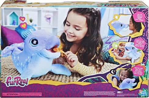 furReal Dazzlin' Dimples My Playful Dolphin, 80+ Sounds and Reactions, Interactive Toy Electronic Pet, Animatronic Toy, Ages 4 and Up in Saudi Arabia