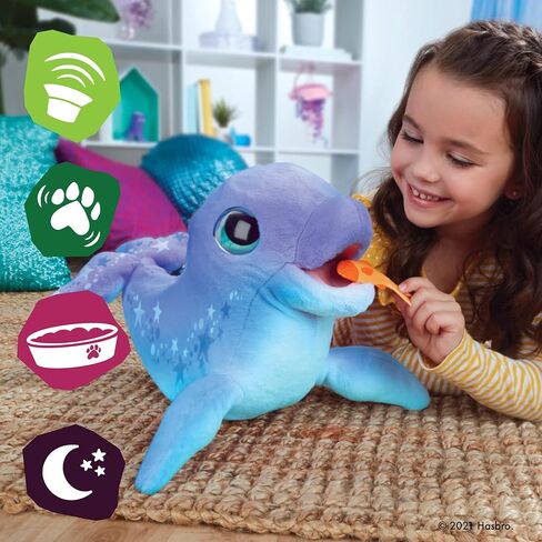 furReal Dazzlin' Dimples My Playful Dolphin, 80+ Sounds and Reactions, Interactive Toy Electronic Pet, Animatronic Toy, Ages 4 and Up in Saudi Arabia