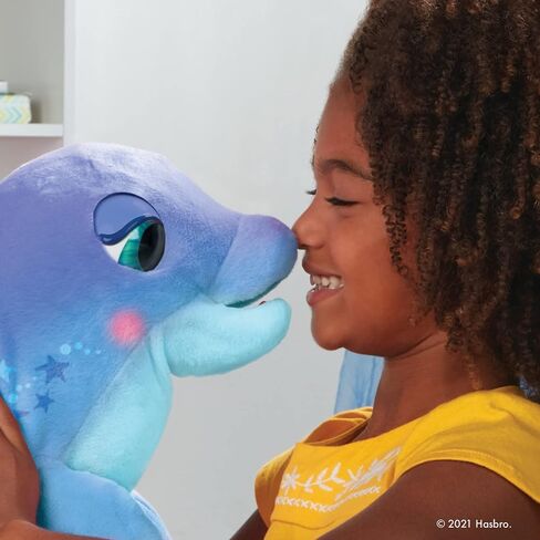 furReal Dazzlin' Dimples My Playful Dolphin, 80+ Sounds and Reactions, Interactive Toy Electronic Pet, Animatronic Toy, Ages 4 and Up in Saudi Arabia