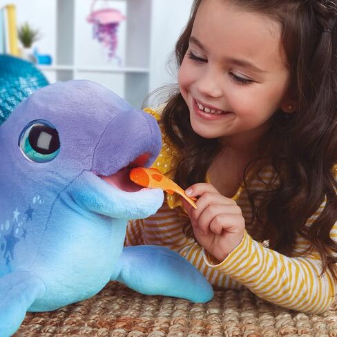 furReal Dazzlin' Dimples My Playful Dolphin, 80+ Sounds and Reactions, Interactive Toy Electronic Pet, Animatronic Toy, Ages 4 and Up in Saudi Arabia