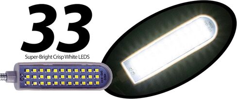 ضوء عمل مرن LED متعدد الأغراض مع قاعدة تثبيت مغناطيسية، ضوء أبيض ناعم للخياطة، خياطة اللحف، الصناعة اليدوية، المخارط، مكابس الحفر، ورشة العمل والمزيد (33-LED ضوء معقوفة) in Saudi Arabia