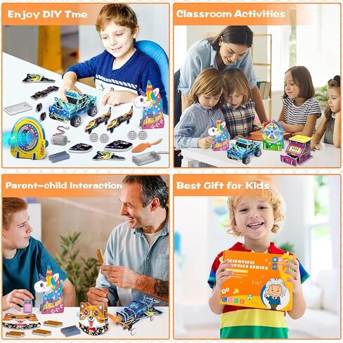 مجموعات 6 في 1 للأطفال الذين تتراوح أعمارهم بين 8 و12 عامًا، مجموعة أدوات بناء الحرف العلمية التعليمية، مجموعات نماذج سيارات خشبية، هدايا للأولاد الذين تتراوح أعمارهم بين 8 و9 و10 و11 و12 عامًا فما فوق، ألعاب ألغاز خشبية ثلاثية الأبعاد للأولاد والبنات in Kuwait