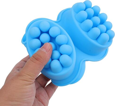 Hedume 4 Pack Silicone Massage Bar Soap Molds, SJ 4 Cavity Silicone Massage Molds, Nonstick & BPA Free, Handmade Soap Molds for Soaps Making in Saudi Arabia