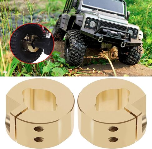 2 قطعة ثقل موازنة المحور الخلفي النحاسي ترقية جزء متوافق مع TRX4M 1/18 RC الزواحف 23 جرام/القطعة النحاس عجلة الوزن نموذج سيارة ملحق in Kuwait