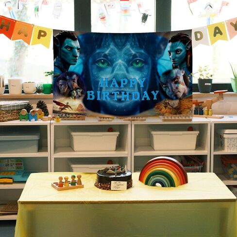 ملصق فيلم VaPax Avatare Happy Christmas Tapestry مع 4 حلقات نحاسية مقاس 3 × 5 أقدام لديكور المنزل ومستلزمات حفلات أعياد الميلاد، هدية لصديق. in Kuwait