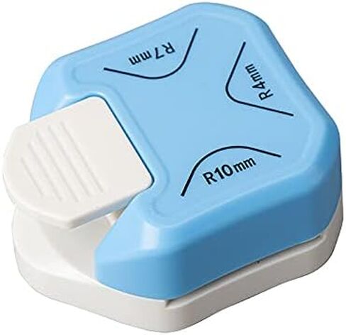 خرامة مستديرة للزاوية 3 في 1، خرامة مستديرة للزاوية، قاطعة تشذيب زاوية مستديرة لورق صور البطاقات، خرامة مستديرة للزوايا 3 اتجاهات، 4 مم 7 مم 10 مم خرامة مستديرة للحرف الورقية (أزرق) in Kuwait