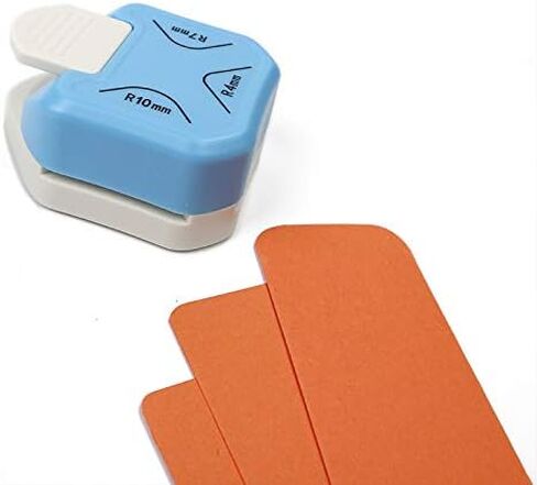 خرامة مستديرة للزاوية 3 في 1، خرامة مستديرة للزاوية، قاطعة تشذيب زاوية مستديرة لورق صور البطاقات، خرامة مستديرة للزوايا 3 اتجاهات، 4 مم 7 مم 10 مم خرامة مستديرة للحرف الورقية (أزرق) in Kuwait