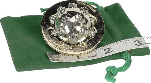 Deluxe Games and Puzzles Planet Hanayama Puzzle, New 2022, Level 4, with Green Velvet, Red Satin Drawstring Pouch, Bundled Items. in Kuwait