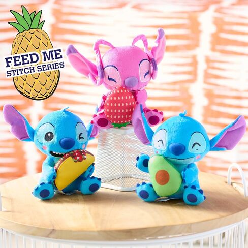 STITCH Disney Small 7-inch Plush Stuffed Animal, Angel with Strawberry, Officially Licensed Kids Toys for Ages 2 Up by Just Play in Saudi Arabia