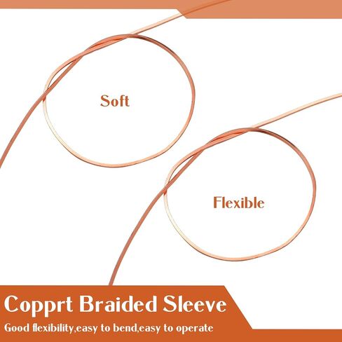 سلك نحاسي نقي مربع من بيلوبي، سلك نحاسي عاري صلب، سلك مربع لصنع المجوهرات، سلك مربع ناعم ميت، سلك مجوهرات مقاوم للتلطيخ، لفة 1 رطل (16 مقياس، طول 98 بوصة، قطر 0.051 بوصة) in Kuwait