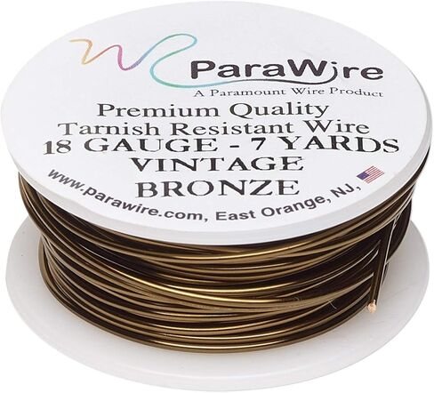 سلك نحاسي عتيق بلمسة نهائية برونزية من باراواير 18 بطول 7 ياردة مع طلاء واقي شفاف in Kuwait