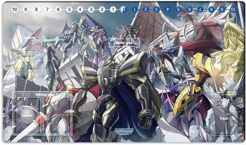 حصيرة ألعاب بطاقات تجارية جديدة Mlikemat DTCG Duel Playmat Digimon Omegamon Dukemon Anime Trading Game Mat & Zone + حقيبة حصيرة مجانية in Saudi Arabia
