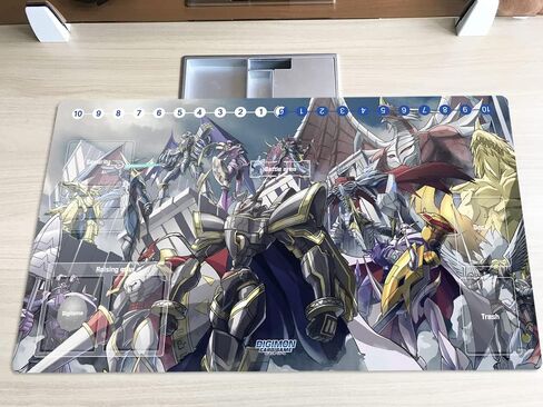 حصيرة ألعاب بطاقات تجارية جديدة Mlikemat DTCG Duel Playmat Digimon Omegamon Dukemon Anime Trading Game Mat & Zone + حقيبة حصيرة مجانية in Saudi Arabia