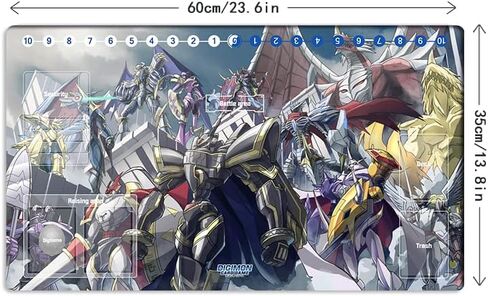 حصيرة ألعاب بطاقات تجارية جديدة Mlikemat DTCG Duel Playmat Digimon Omegamon Dukemon Anime Trading Game Mat & Zone + حقيبة حصيرة مجانية in Saudi Arabia