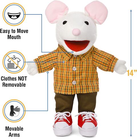 14" Mouse w/Sneakers, Animal Hand Puppet in Saudi Arabia