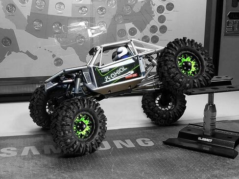 4PCS 1.9 RC Crawler Mud Terrain Tires 4.33inch Slingers Tires Super Grip Rubber Tyres Set w/Foam Inserts Fit for 1:10 RC Rock Crawler Axial SCX10 90046 SCX10 III AXI03007 D90 Redcat Gen8 TRX4 in Kuwait